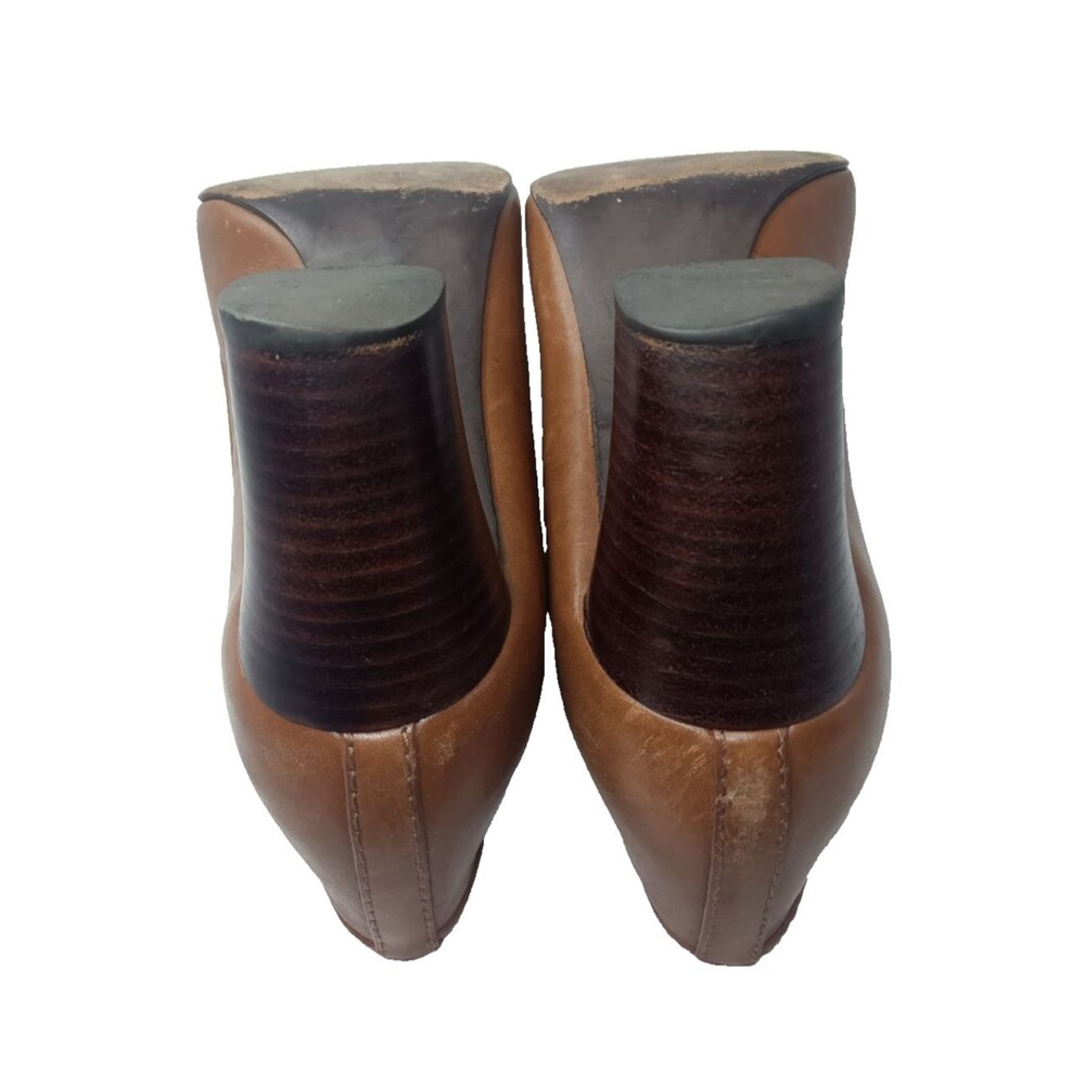 Tory Burch Selma Block Heel Pumps Women's Shoes Size 8 M Brown - Picture 9 of 12